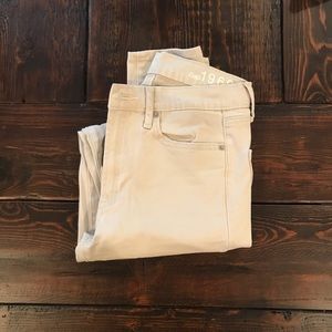 Gap Light Kahki/Cream High Rise Skinny Size 27
